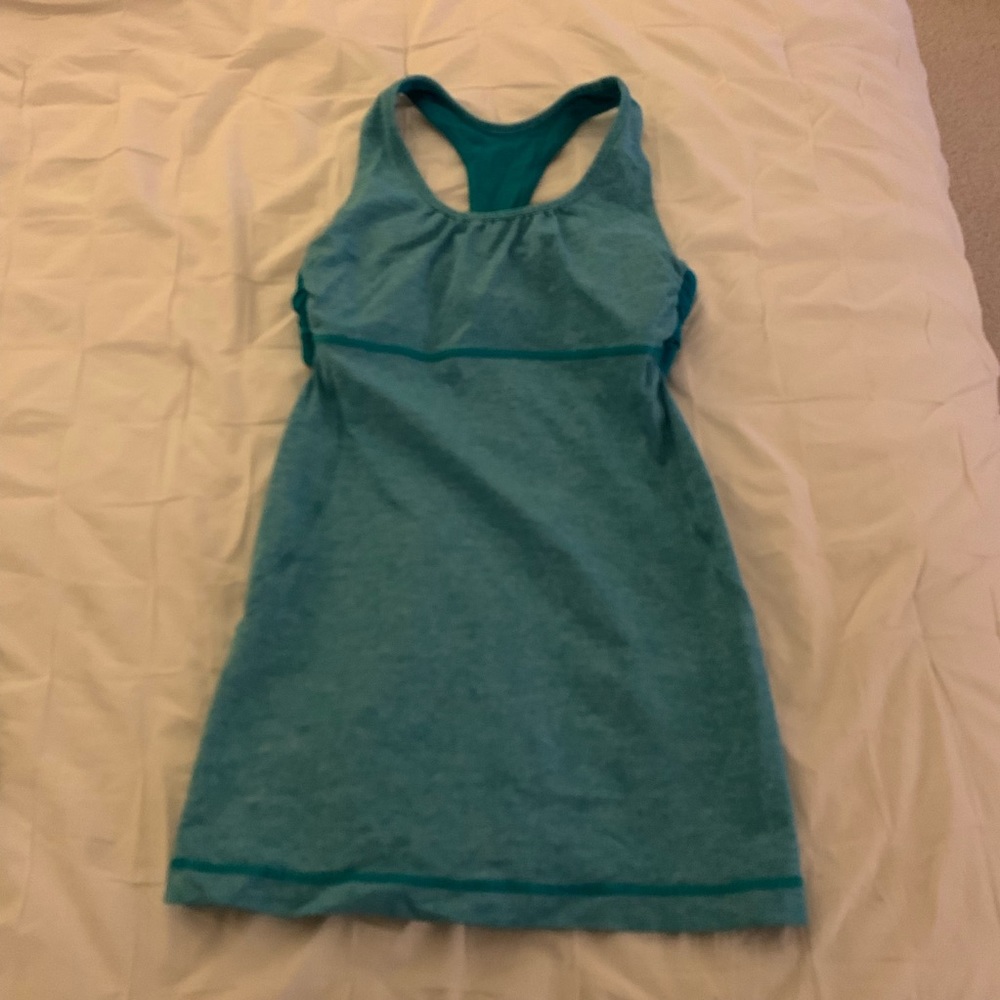 Blue lululemon tank top